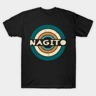 Retro Styles Nagito Name Birthday 70s 80s 90s Circle T-Shirt